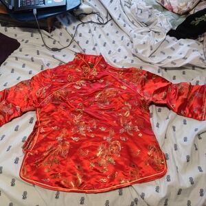 Red Traditional Chinese Top